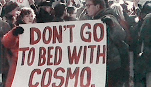 The Women’s Caucus of ACT UP New York stages its first protest.