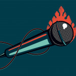 Vectors  Images Photos Illustrations Vectors      Video  Search by image Music poster with microphone and fire. Hip-hop and rock party background with mic.