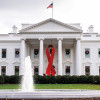 White House with Red Ribbon World AIDS Day
