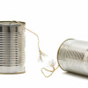 tin cans with strings