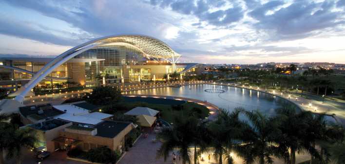 San Juan Puerto Rico Convention Center at Twilight