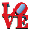 LOVE sculpture and PrEP Pill
