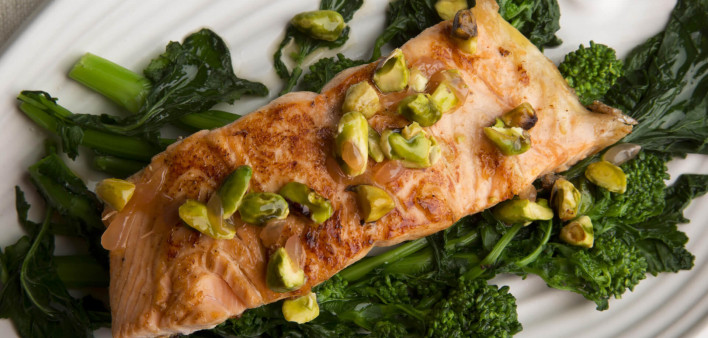 Salmon With Grapefruit Vinaigrette