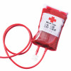 bag with blood blood donation red cross
