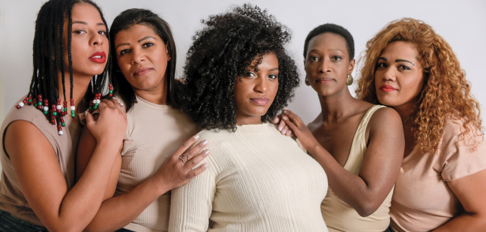 Beautiful Latin American black women group