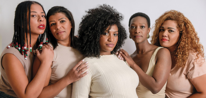 Beautiful Latin American black women group