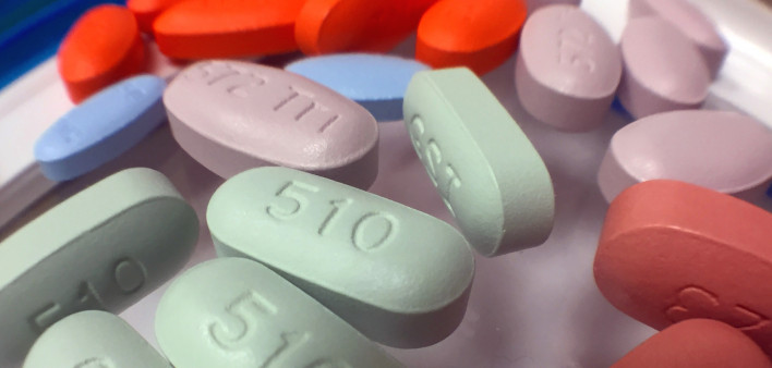 A variety of antiretroviral drugs used to treat HIV infection.
