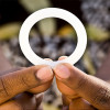 A woman holds the dapivirine vaginal ring