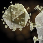 illustration of hiv virus