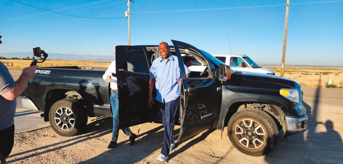 Kerry Thomas after being released from prison