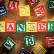 Cancer spelled out with blocks