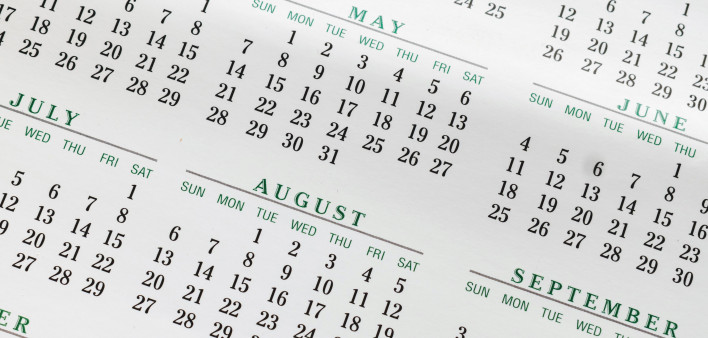 calendar month August