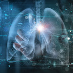 illustration images of lungs and hands virus