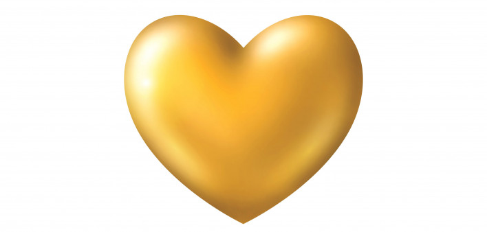 gold heart