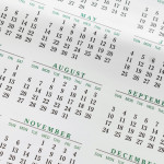 calendar month August