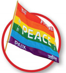 rainbow peace flag