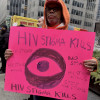 Protests against HIV stigma and for bail reform.