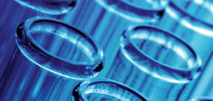 blue test tubes